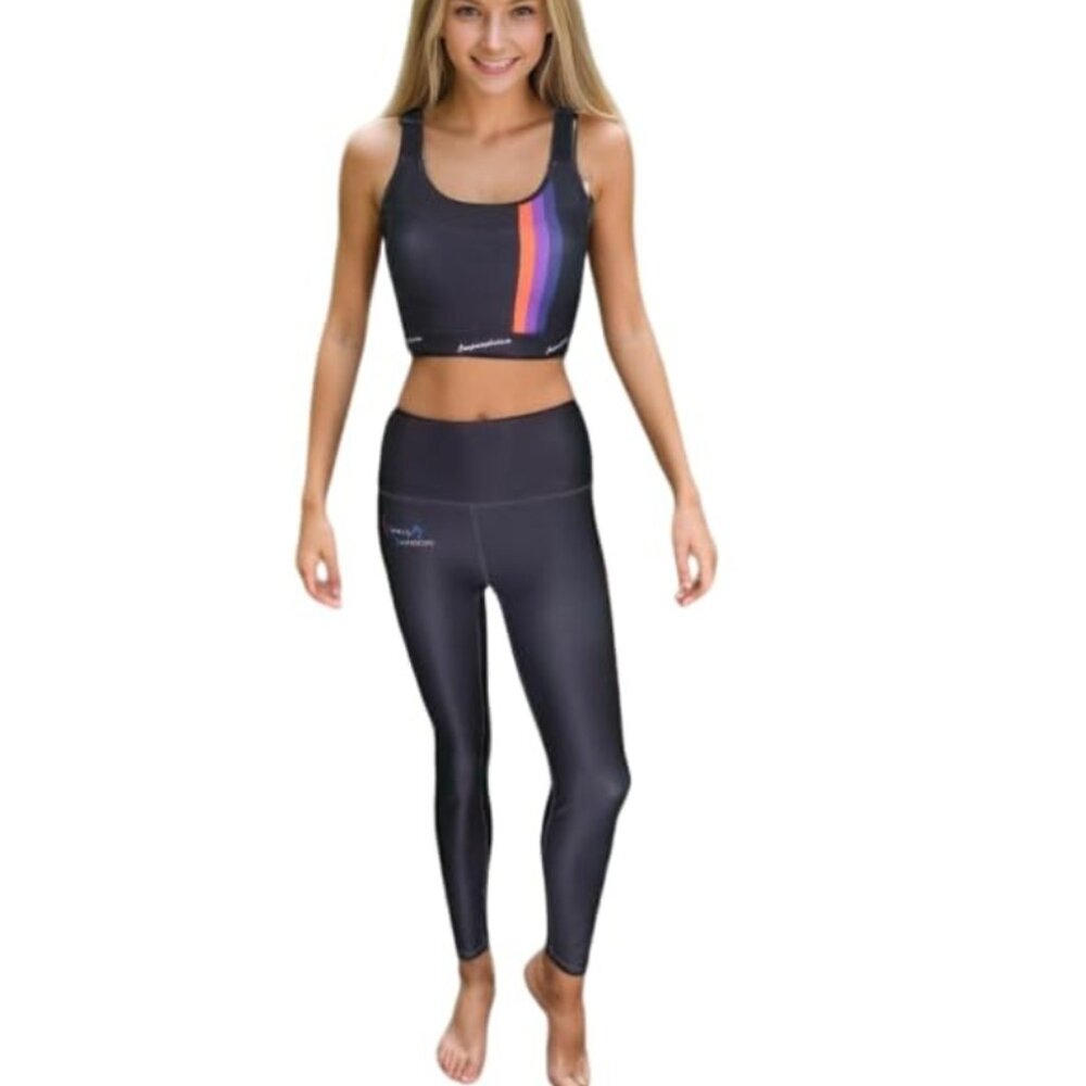 Campussophisticate Women's High Waist Performance Leggings - (Black)